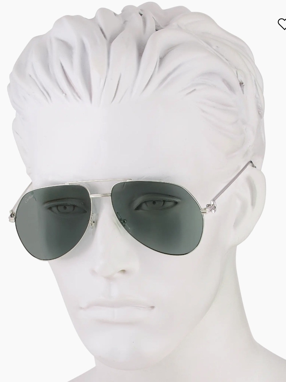 Cartier 60MM Metal Aviator Sunglasses